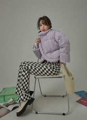 Pastel Digression Wrinkled Padded Jacket