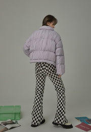 Pastel Digression Wrinkled Padded Jacket