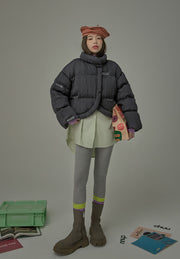 Pastel Digression Wrinkled Padded Jacket