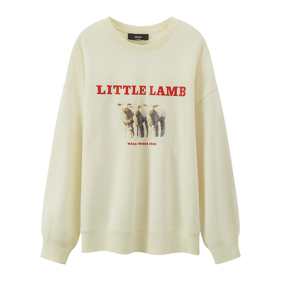 CHUU Little Lambs Are So CHUU Sweatshirt