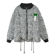 Just For The Look Zebra Patterned Padded Jacket