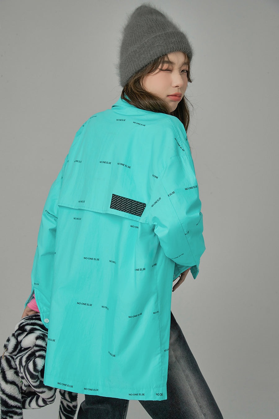 CHUU Always Had A Vision Lettering Padded Jacket