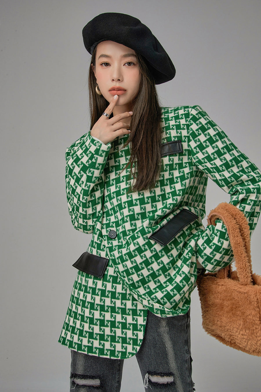 CHUU Show Me Promises Pattern Jacket