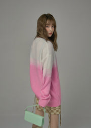 Fading Pink Long Knit Sweater