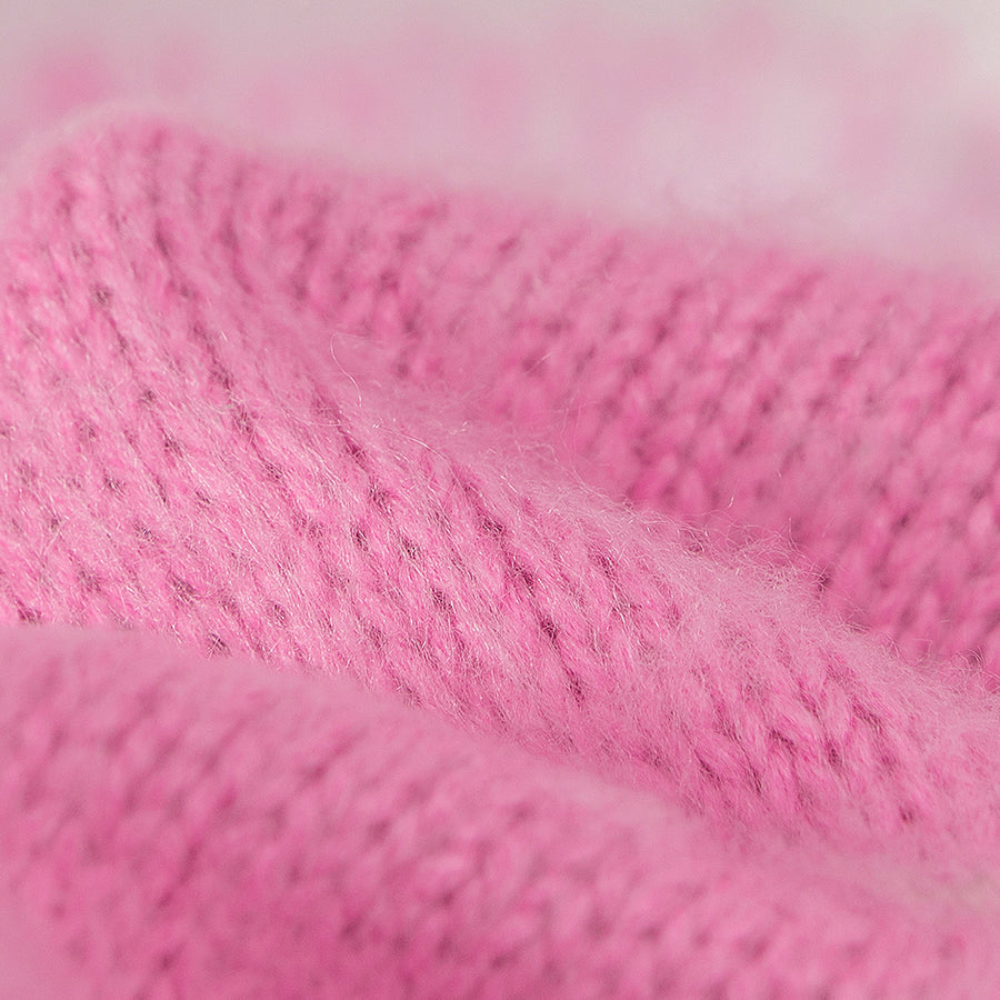 CHUU Fading Pink Long Knit Sweater