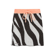 Is There A Right Path Stripes Mini Skirt