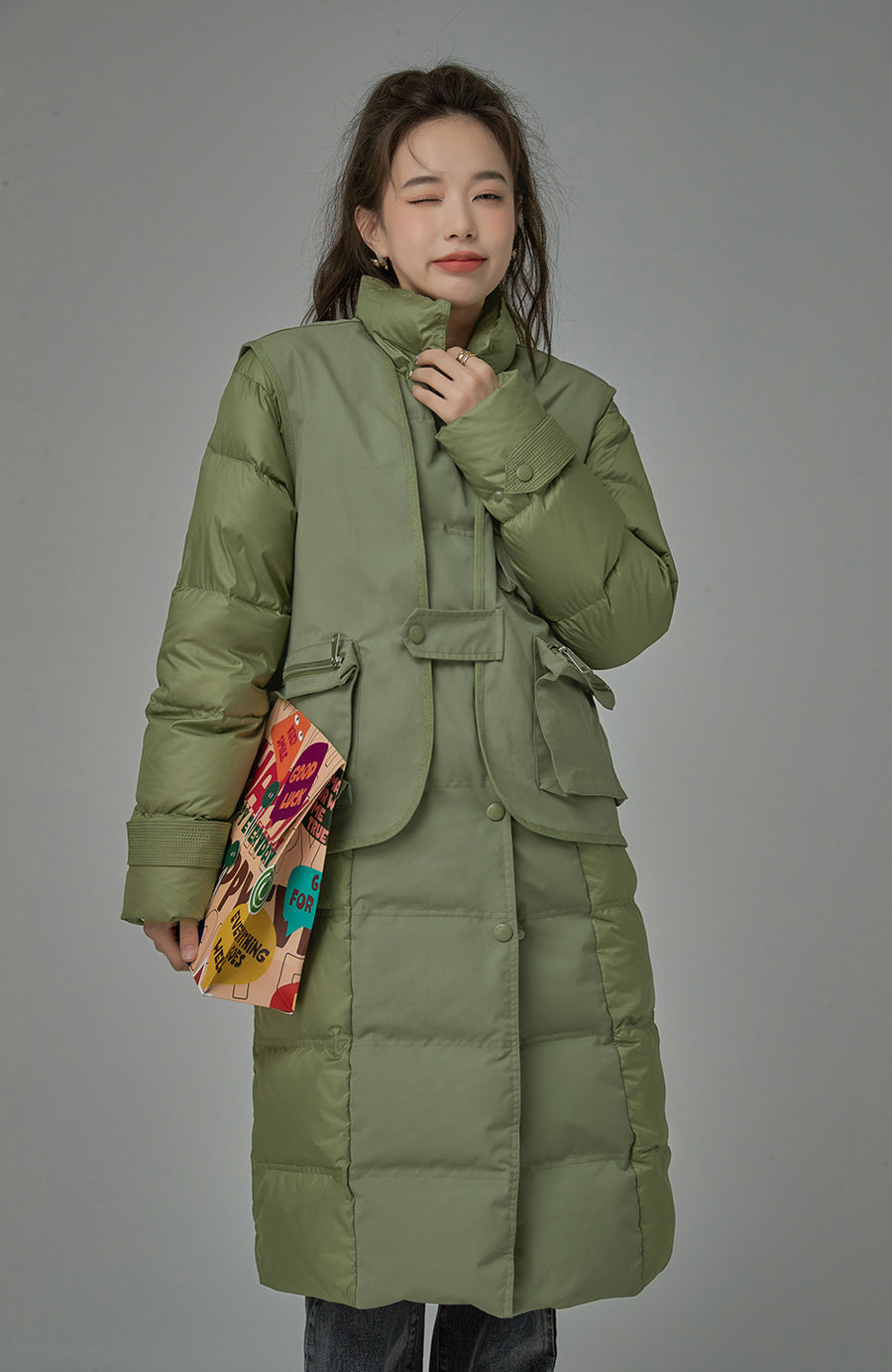 CHUU Our Uniqueness Long Padded Coat