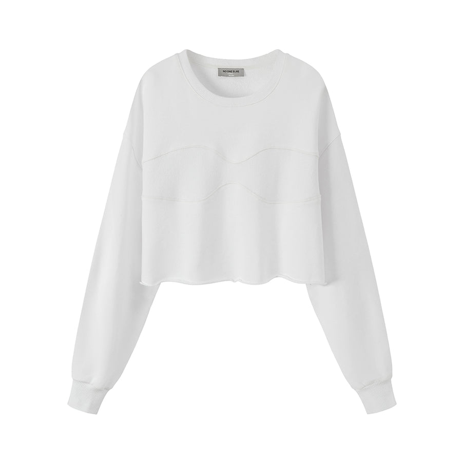 CHUU Self-Expression Cropped Sweatshirt