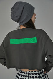 Self-Expression Cropped Sweatshirt