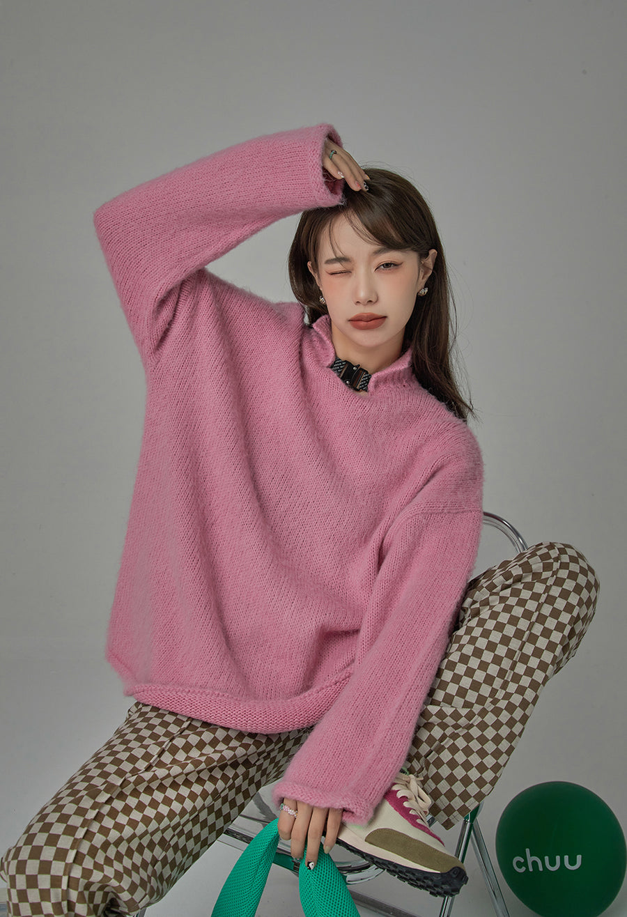 CHUU A Big Personality Long Knit Sweater