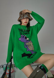 Scream The World Is Ours Knit Sweater