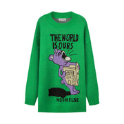 Scream The World Is Ours Knit Sweater