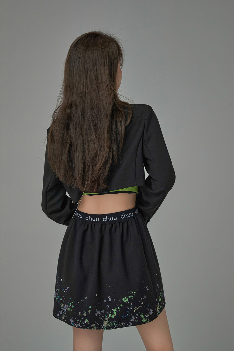 CHUU Fireflies Of Style Cutout Blazer Dress