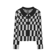 Genius Sense Of Style Checkered Cardigan