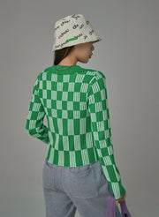 Genius Sense Of Style Checkered Cardigan