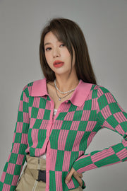 Genius Sense Of Style Checkered Cardigan