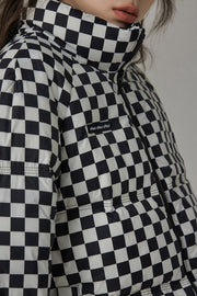 Always Standing Out Checkered Padded Jacket