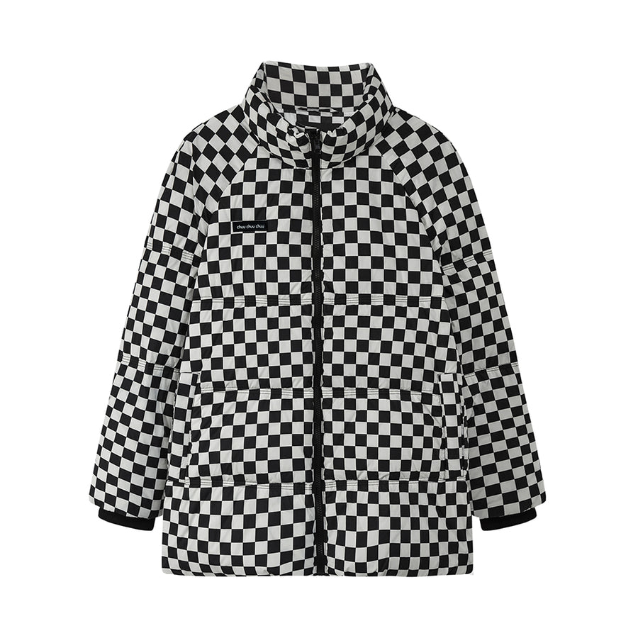 CHUU Always Standing Out Checkered Padded Jacket