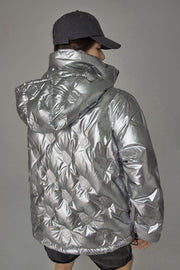 Metallic Cherries Padded Jacket