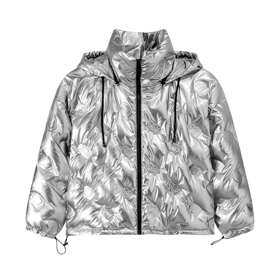 CHUU Metallic Cherries Padded Jacket