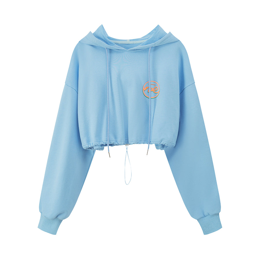 CHUU Bubble And Gum Cropped Hoodie