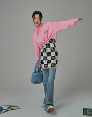 Bubble And Gum Cropped Hoodie