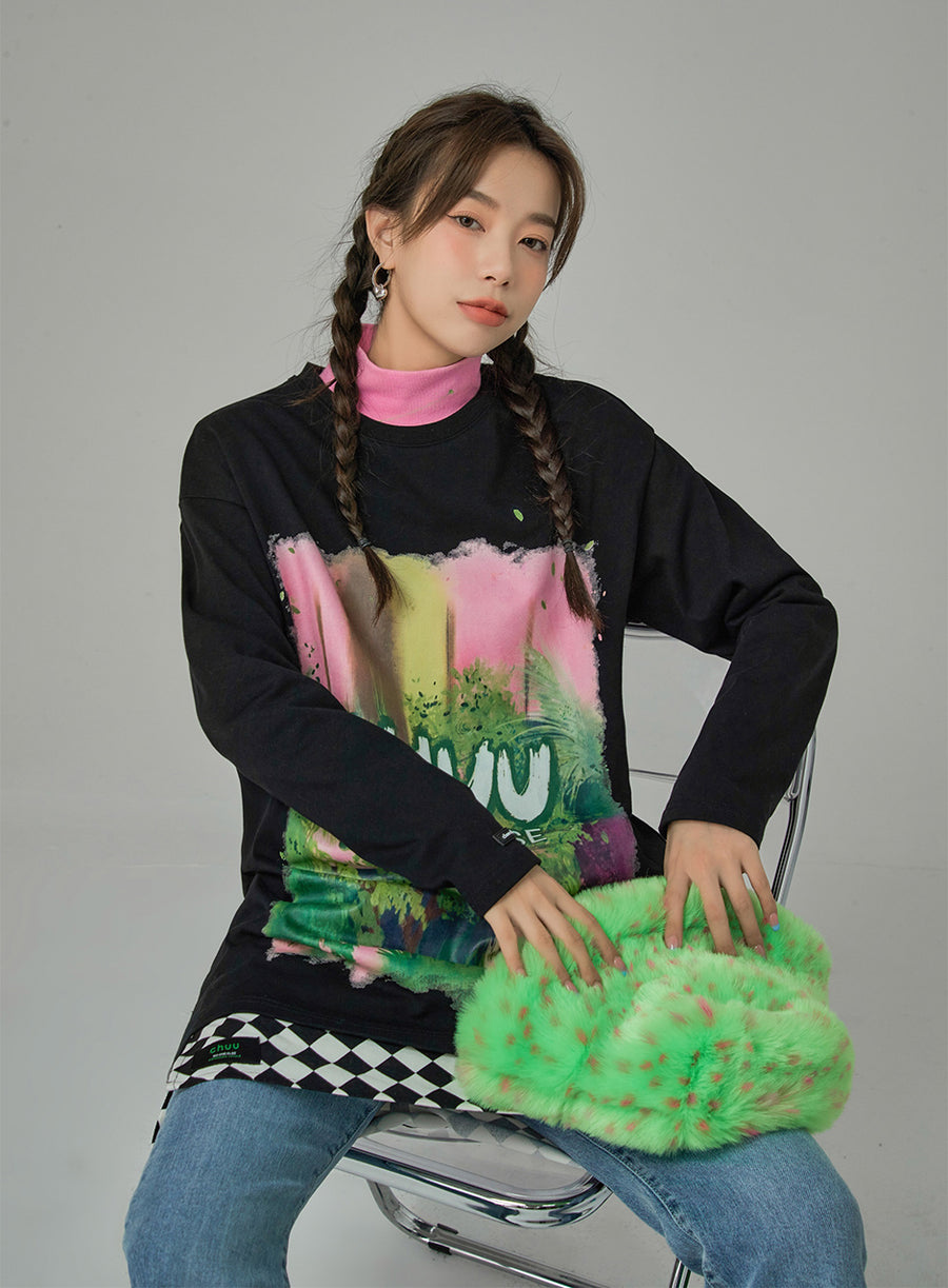 CHUU A Jungle Out There Printed Top