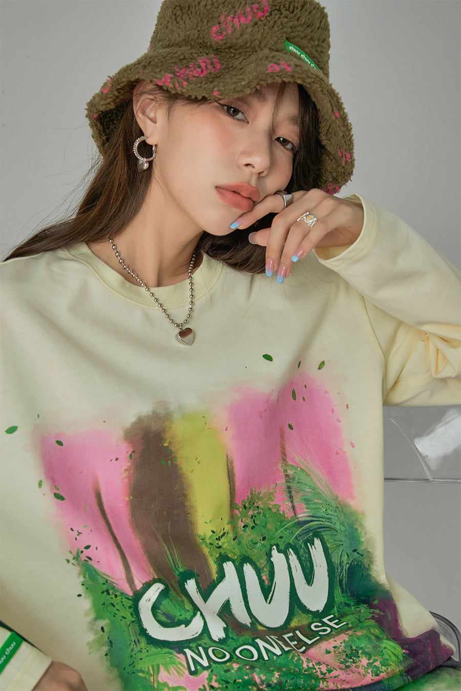 CHUU A Jungle Out There Printed Top