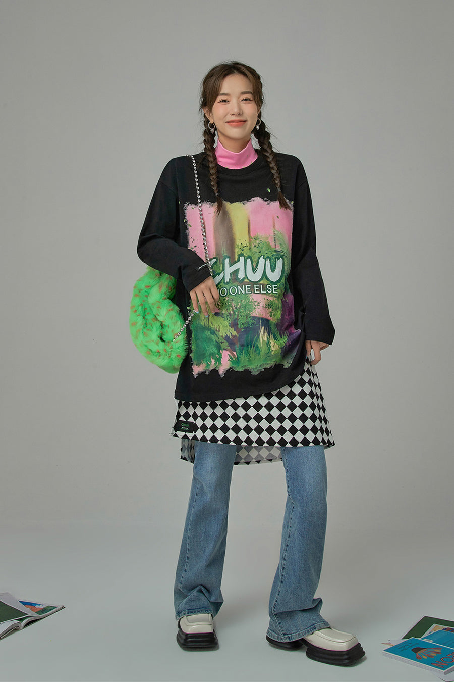 CHUU A Jungle Out There Printed Top