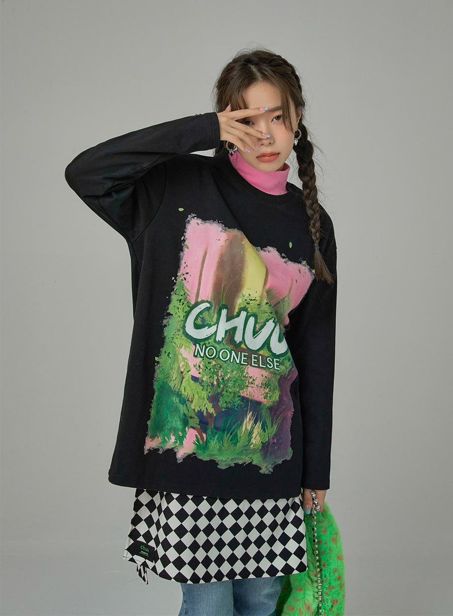 CHUU A Jungle Out There Printed Top