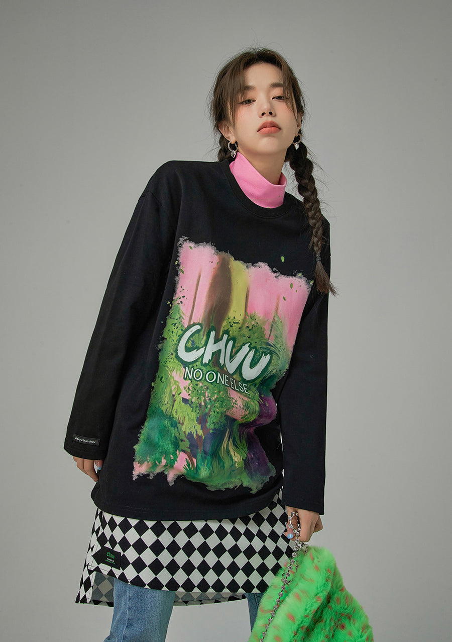 CHUU A Jungle Out There Printed Top