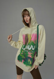 Lets Go Back To Me Printed Hoodie