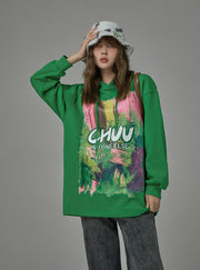 Lets Go Back To Me Printed Hoodie