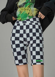 Here You Are Checkered Biker Leggings