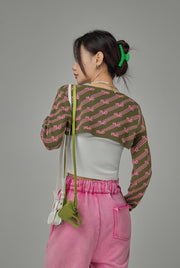 Never Saw It Coming Cropped Knit Top