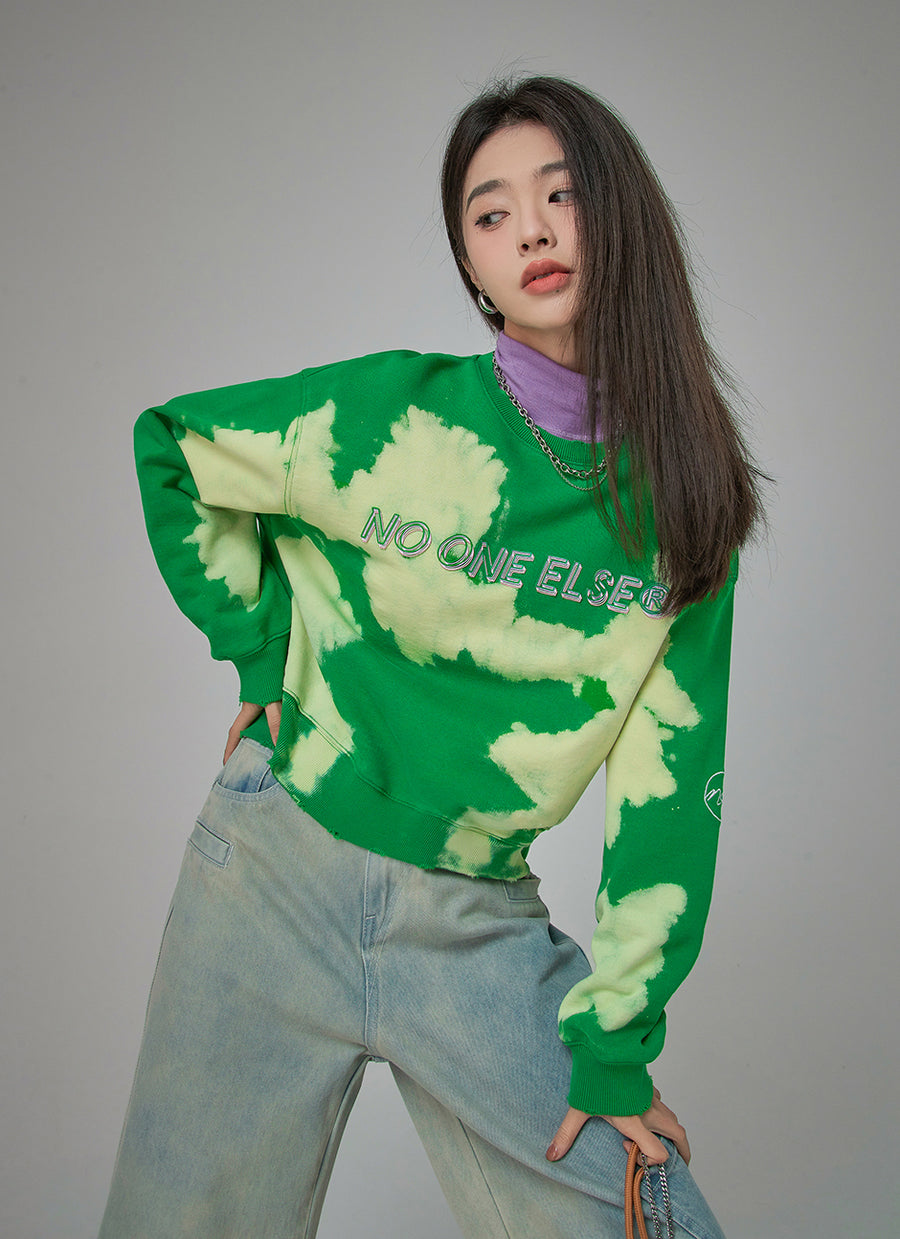 CHUU The Leader In You Tie And Dye Sweatshirt