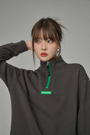 It Felt Like Heaven Half Zip-Up Sweatshirt