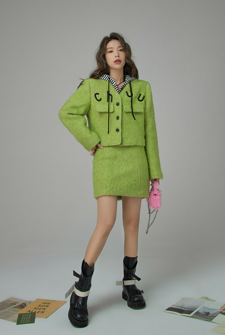 CHUU Gonna Leave A Mark H-Line Skirt