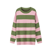 On A Speedrun Stripes Knit Sweater