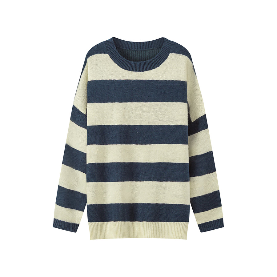 CHUU On A Speedrun Stripes Knit Sweater