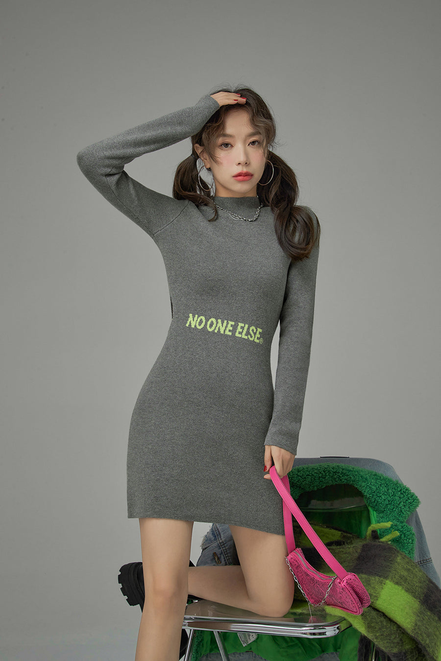 CHUU Little By Little Bodycon Dress