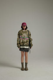 Camouflage Loose Fit Hoodie