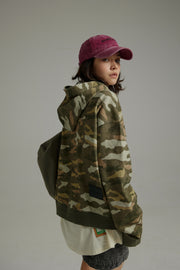 Camouflage Loose Fit Hoodie