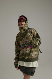 Camouflage Loose Fit Hoodie