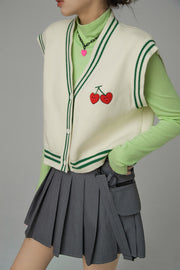 Heart And Cherry Knit Vest