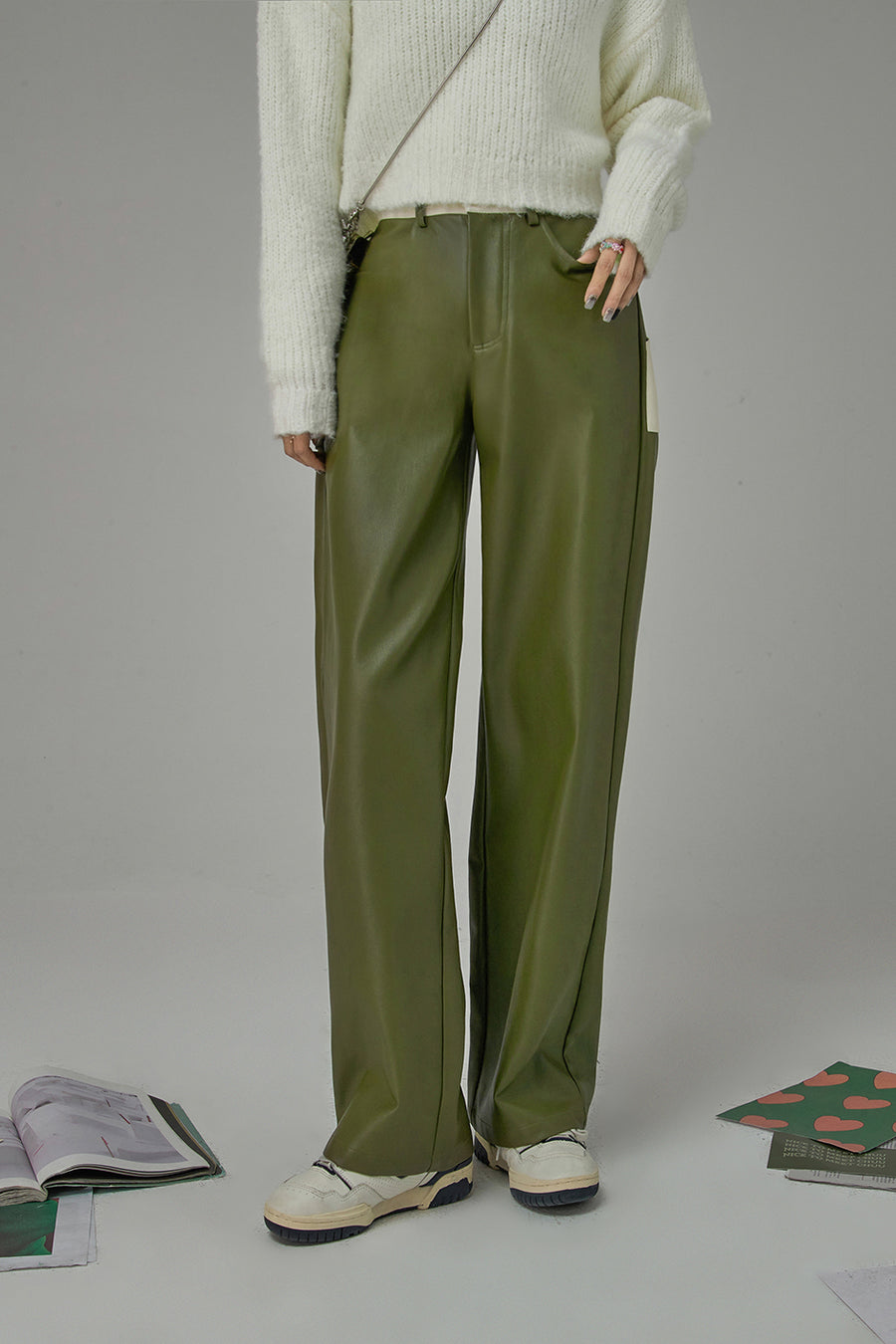 CHUU In A Movie Title Leather Pants