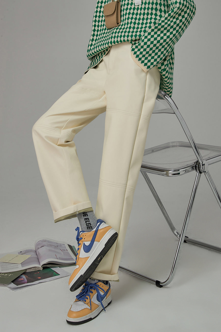 CHUU Sweet N Simple Leather Pants