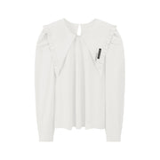 I Got New Collar Ruffle Blouse