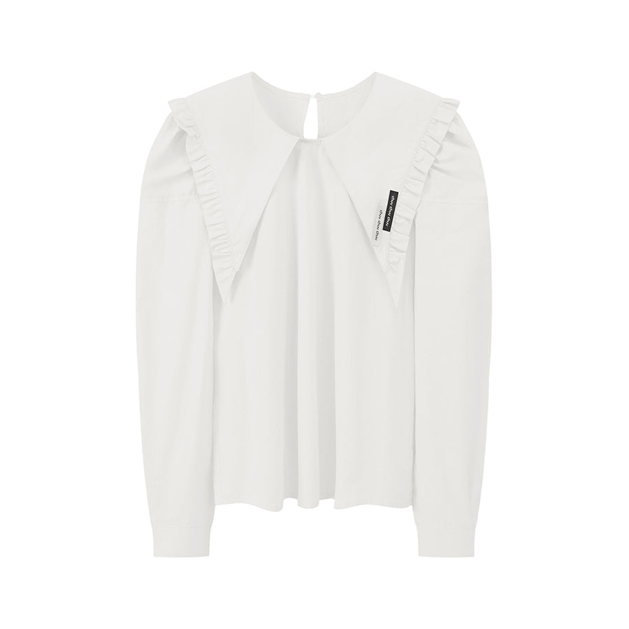 CHUU I Got New Collar Ruffle Blouse