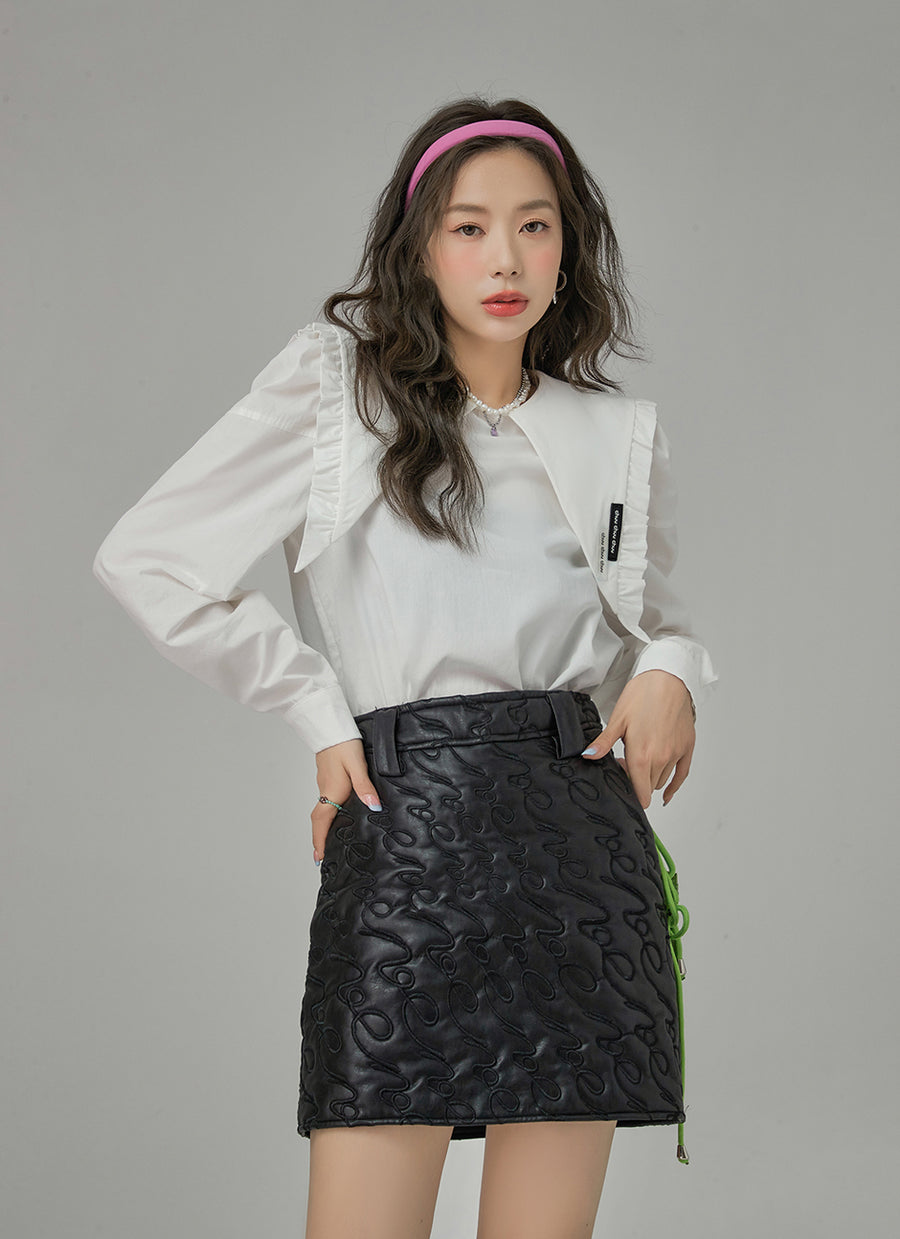 CHUU I Got New Collar Ruffle Blouse